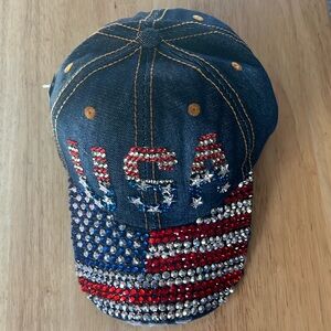 Bijorca Bling Embellished Patriotic Hat